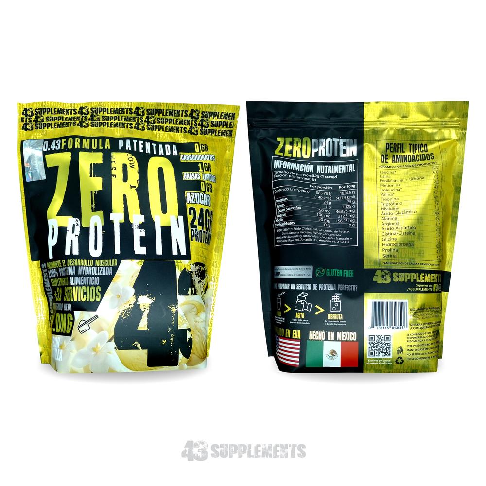 Foto 5 pulgar | 43 Proteina Zero Hidrolizada 1 Kg Vainilla 43 Supplements