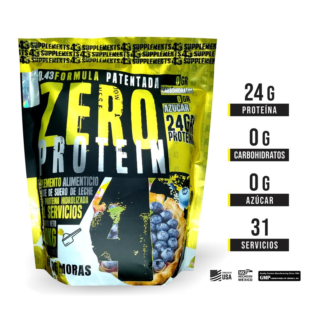 Foto 3 pulgar | 43 Proteina Zero Hidrolizada 1 Kg Pay De Mora 43 Supplements
