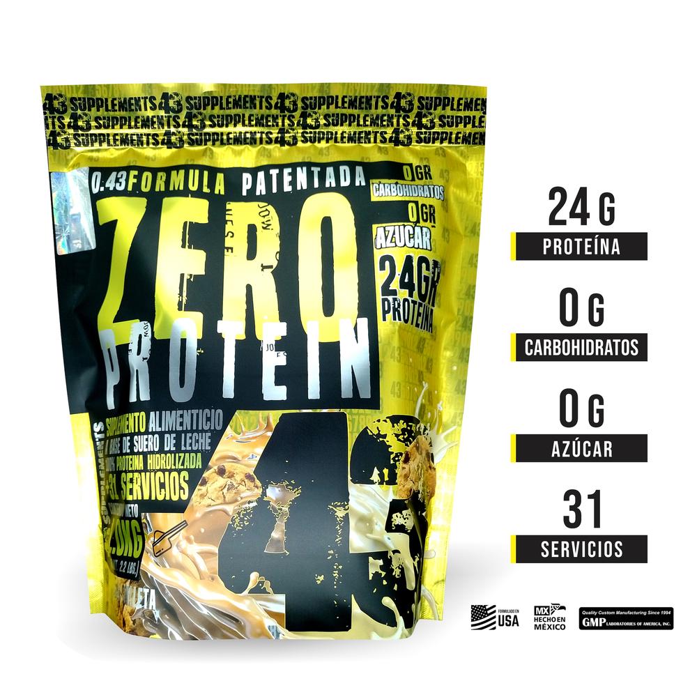 Foto 3 pulgar | 43 Proteina Zero Hidrolizada 1 Kg Galleta 43 Supplements