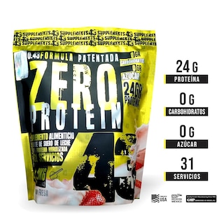 Foto 2 | 43 Proteina Zero Hidrolizada 1 Kg Fresa 43 Supplements