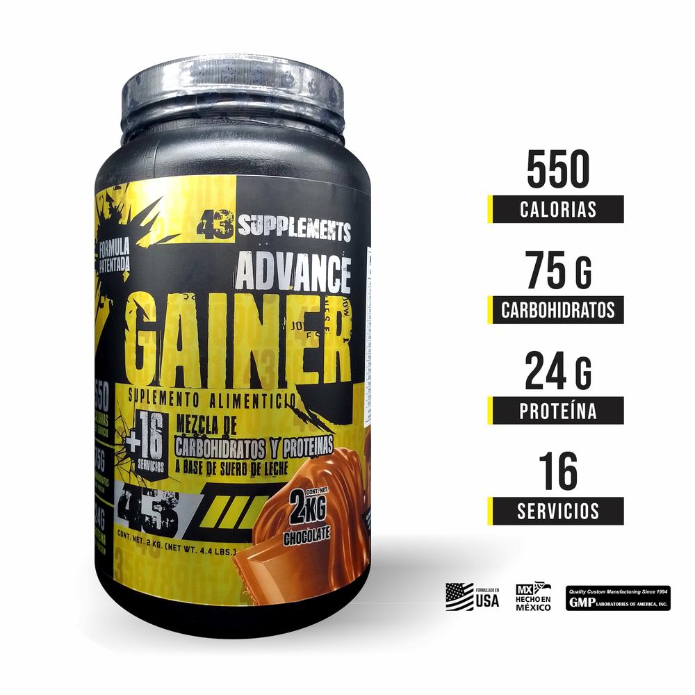 Foto 3 pulgar | Ganador Hard Mass Gainer Chocolate 2 Kg 43 Supplements