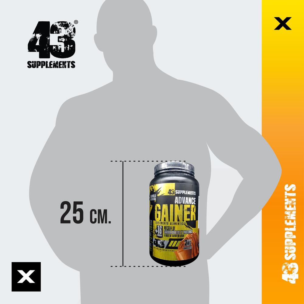 Foto 7 pulgar | Ganador Hard Mass Gainer Chocolate 2 Kg 43 Supplements