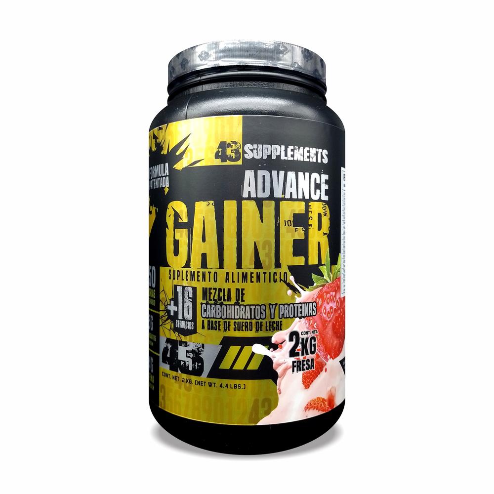 Foto 2 pulgar | Ganador Advance Gainer Fresa 2 Kg 43 Supplements
