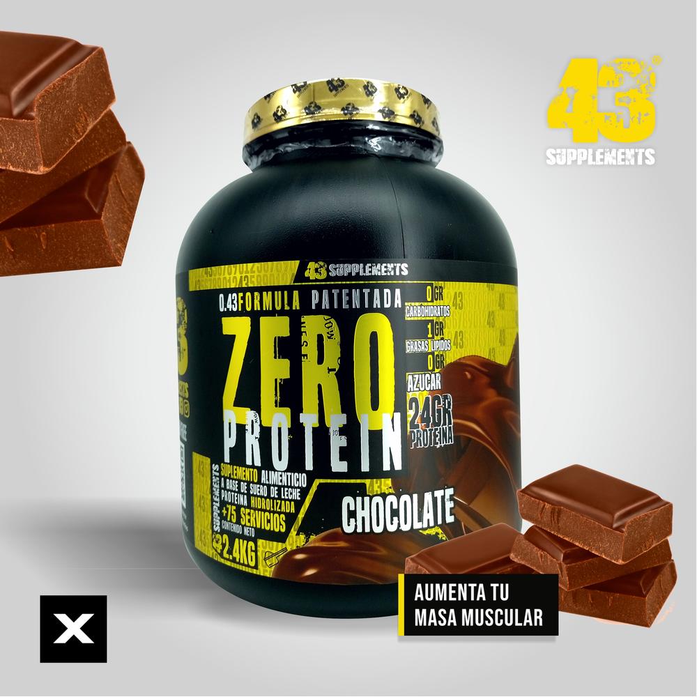 Foto 5 pulgar | 43 Proteina Zero Hidrolizada 2.4 Kg Chocolate 43 Supplements