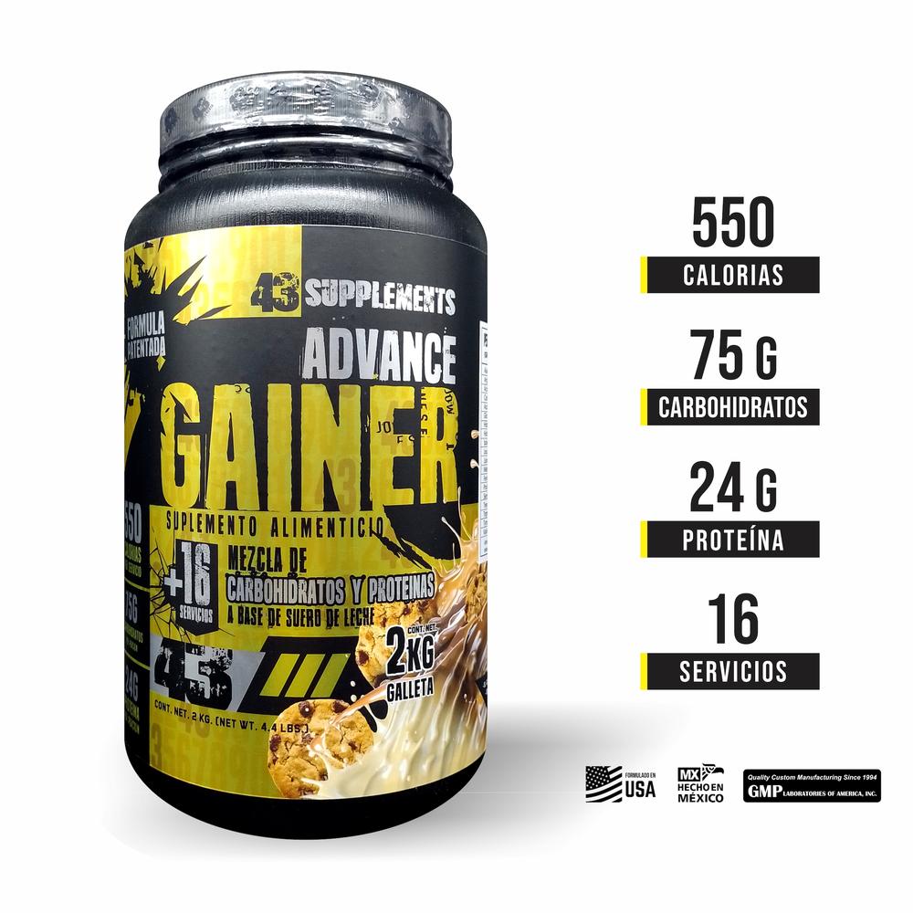 Foto 3 pulgar | Ganador Advance Gainer Galleta 2 Kg 43 Supplements
