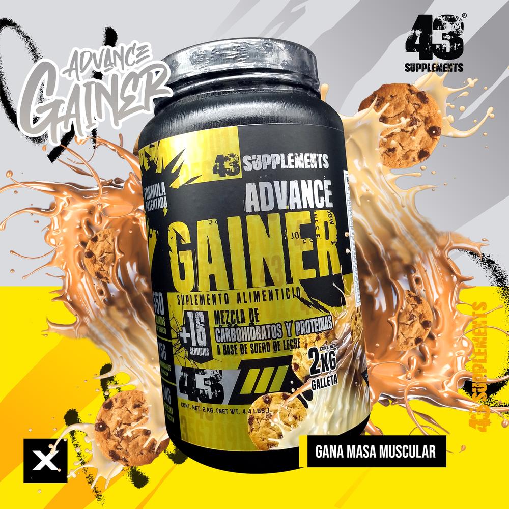 Foto 6 pulgar | Ganador Advance Gainer Galleta 2 Kg 43 Supplements