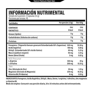 Foto 2 | Testrol | Platinum Next Gen 7 En 1 | Precursor De No2