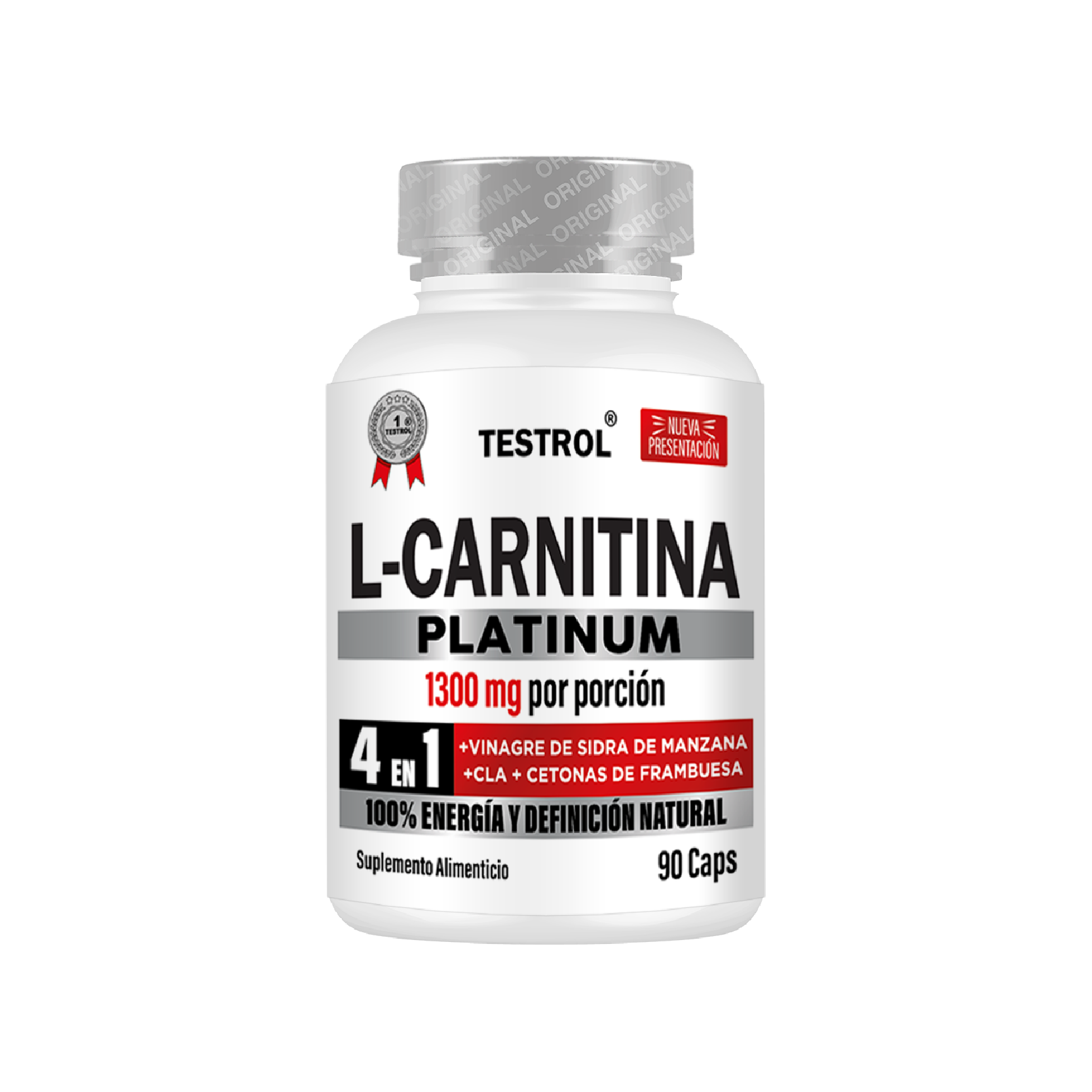 Foto 2 pulgar | L Carnitina Platinum 90 Cápsulas