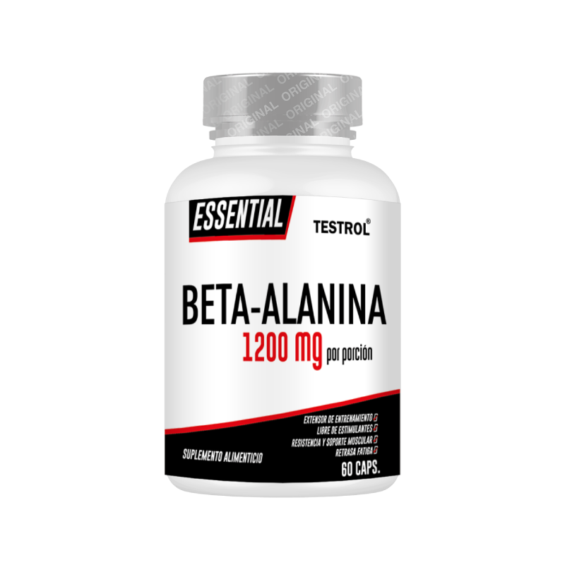 Foto 2 pulgar | Beta-alanina 1200 Mg | Testrol | Essential | 60 Caps
