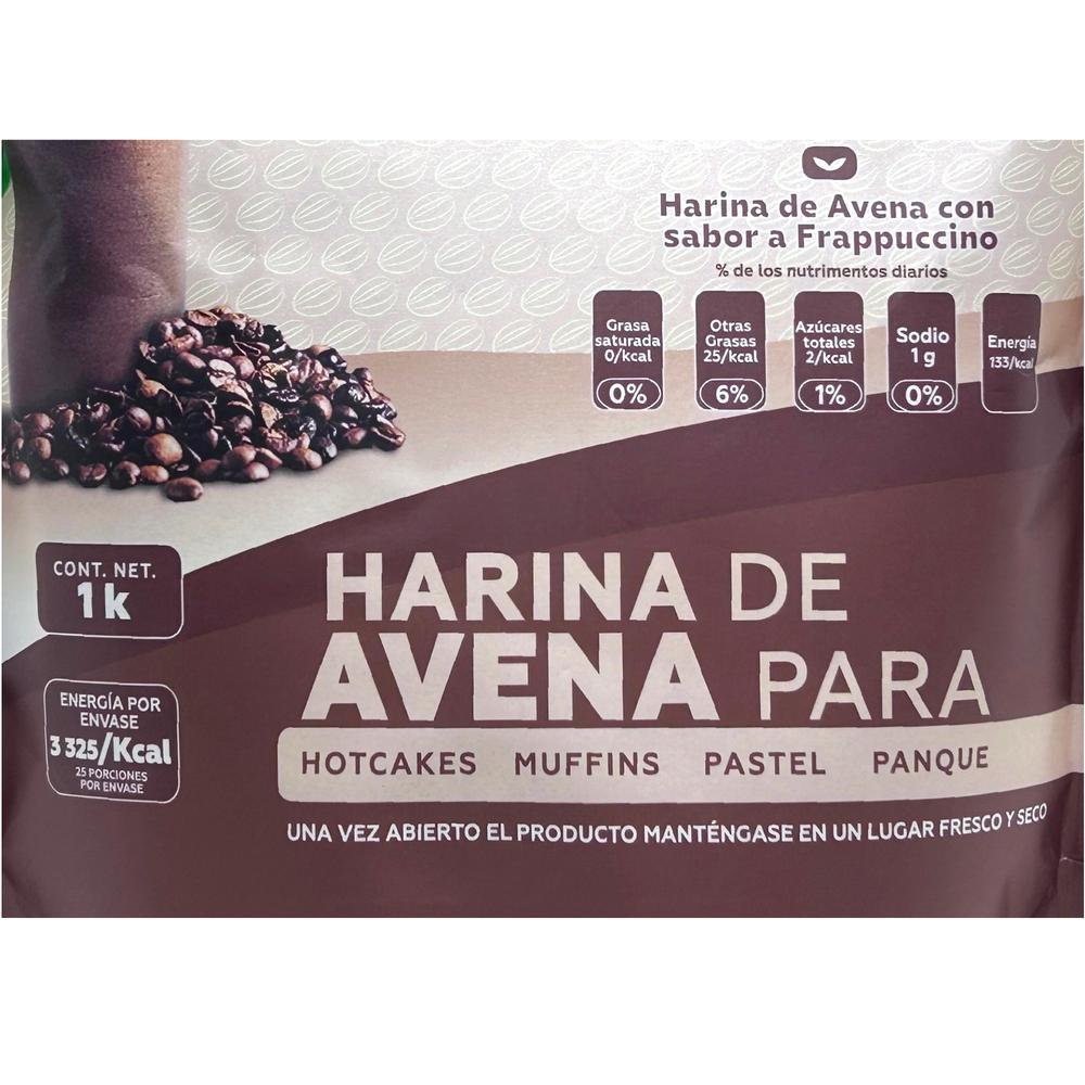 Foto 6 pulgar | Harina De Avena Para Hotcakes Frappuccino 1 Kg Nutrilinea
