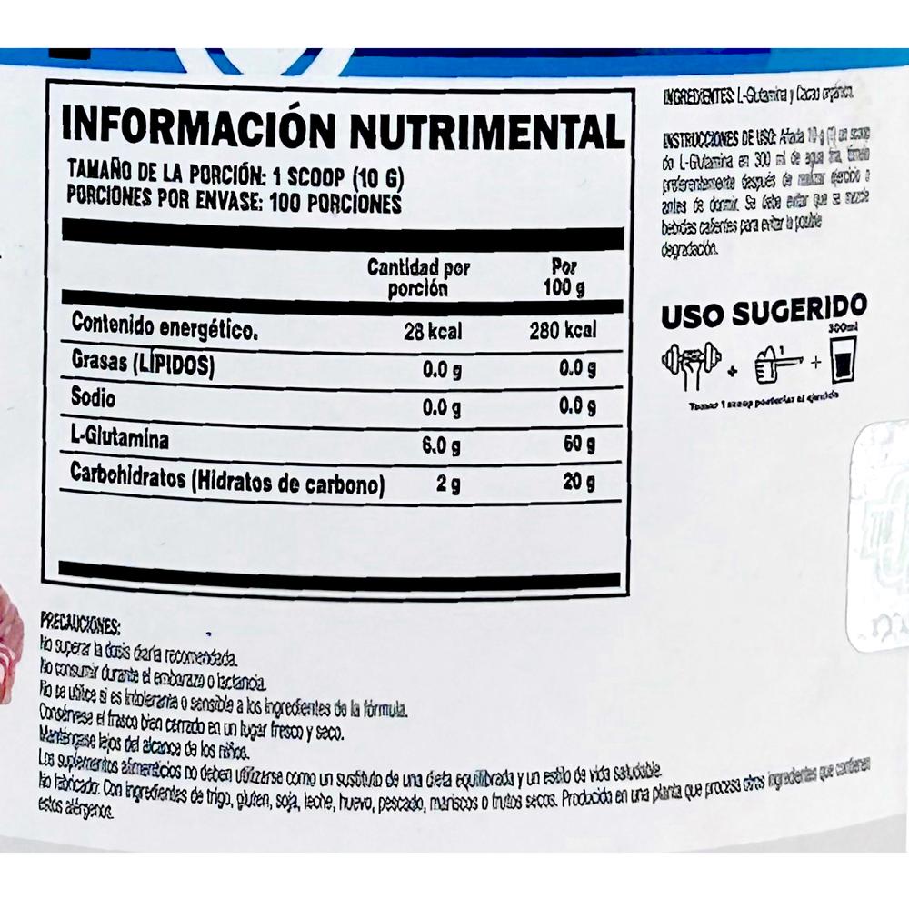 Foto 3 pulgar | Glutamina 1 Kg Sabor Cacao 100 Serv The One Recovery