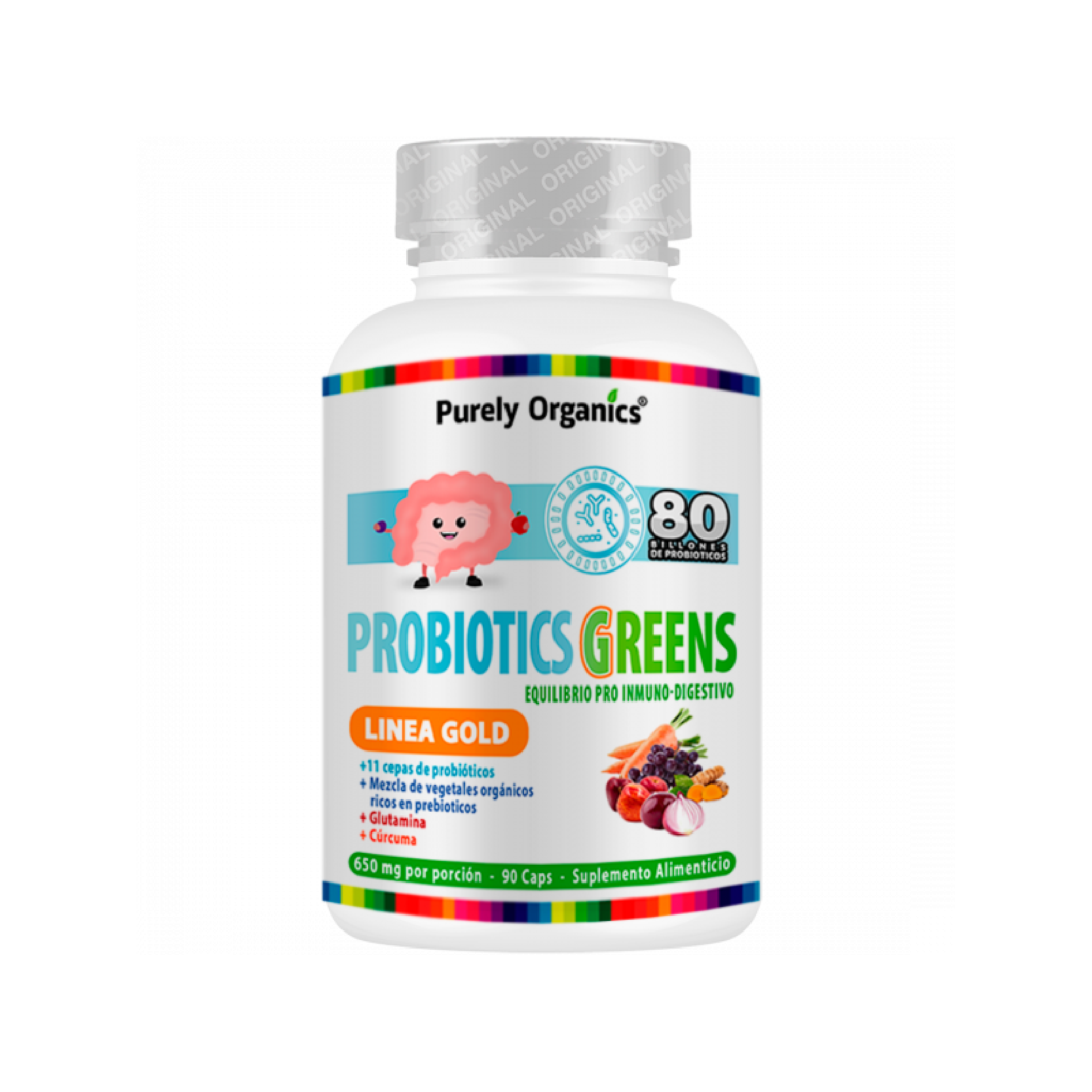Foto 1 | Probioticsgreens 90 Cápsulas.