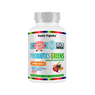 Foto 1 | Probioticsgreens 90 Cápsulas.