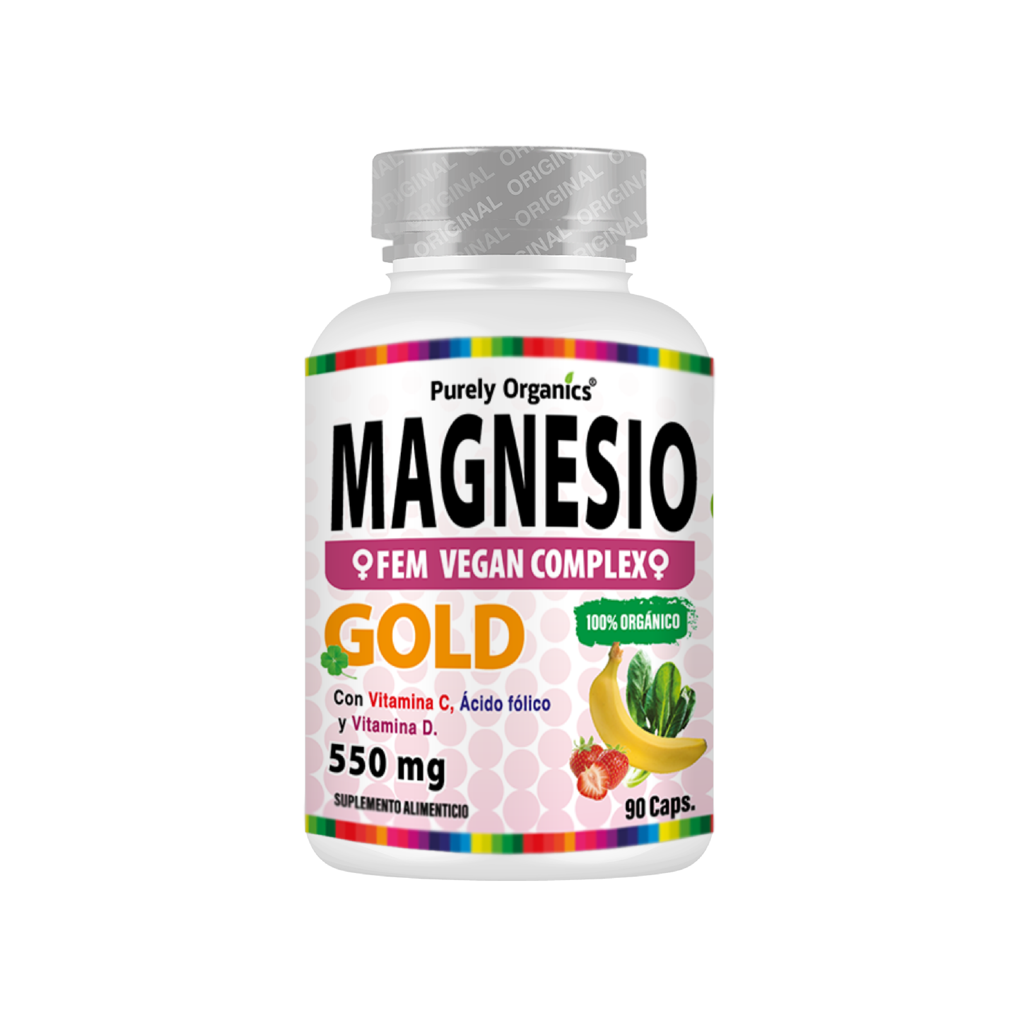 Foto 1 | Magnesio Fem 90 Cápsulas.