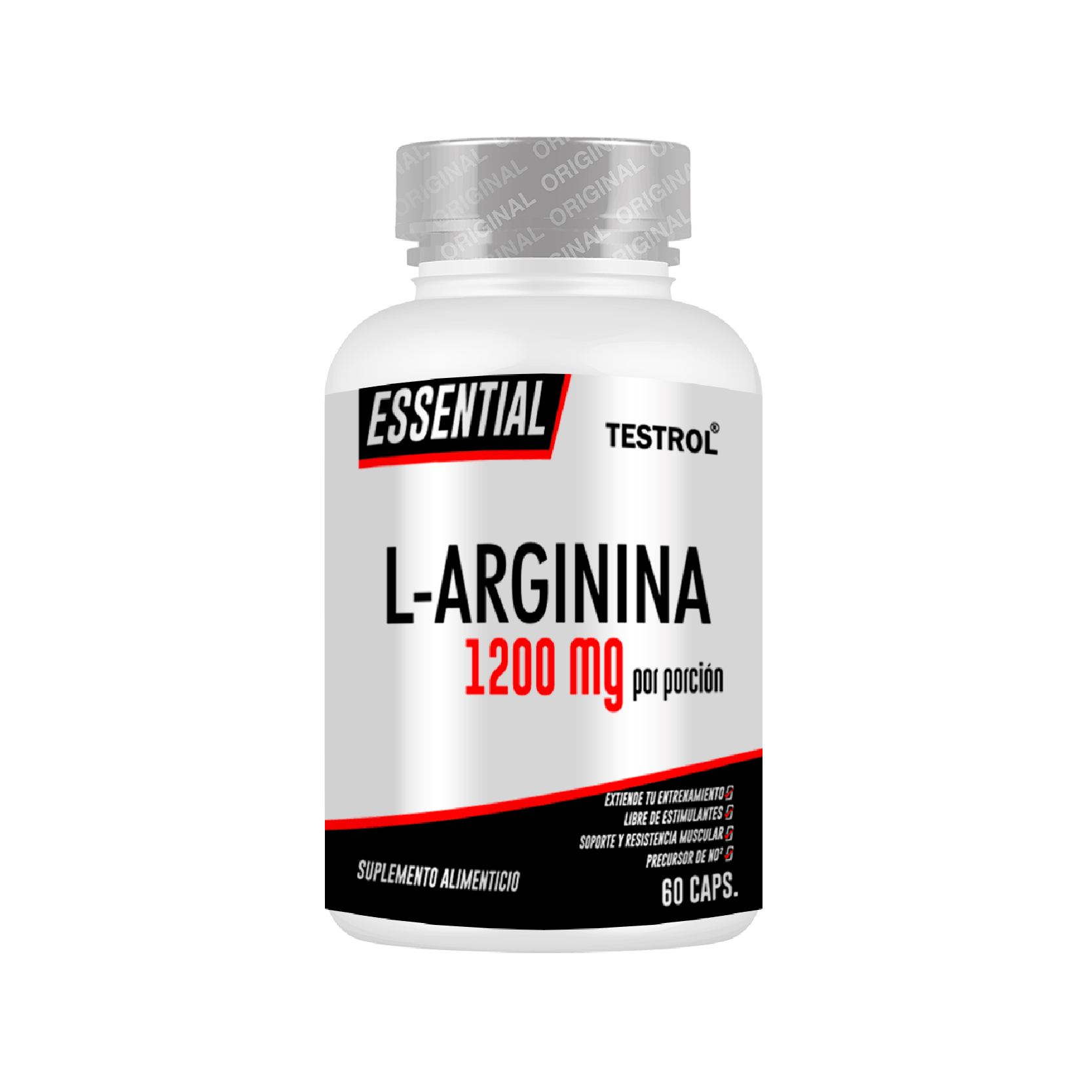 Foto 1 | L-arginina Testrol Essential 60 Cápsulas