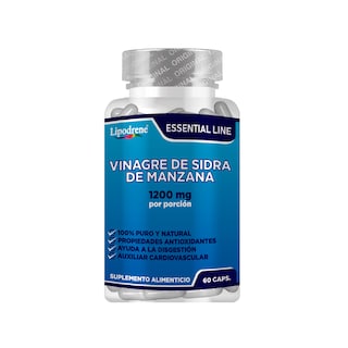 Foto 1 | Vinagre De Manzana Lipodrene 60 Cápsulas