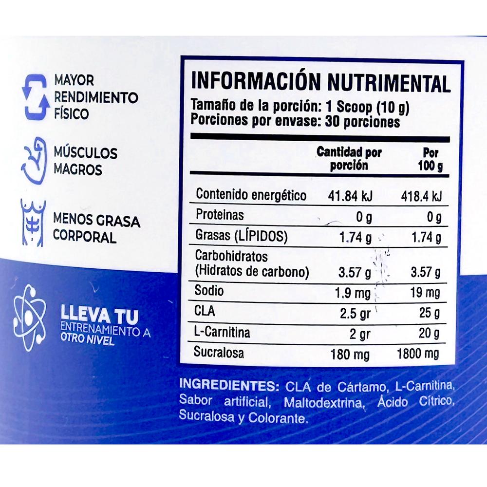 Foto 3 pulgar | Cla + Carnitina 300 Gr Gomitas 30 Serv The One