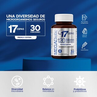 Foto 6 | Suplemento Alimenticio 120 Billones Probioticos y Prebiotico 17 Cepas Premium 30 Capsulas