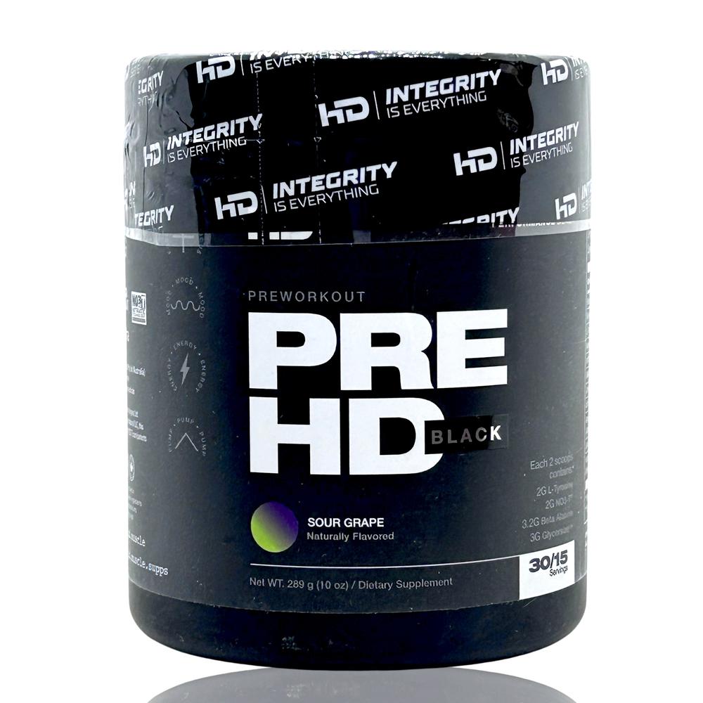 Preentreno Pre Hd Black Uva Ácida 30 Serv Hd Muscle