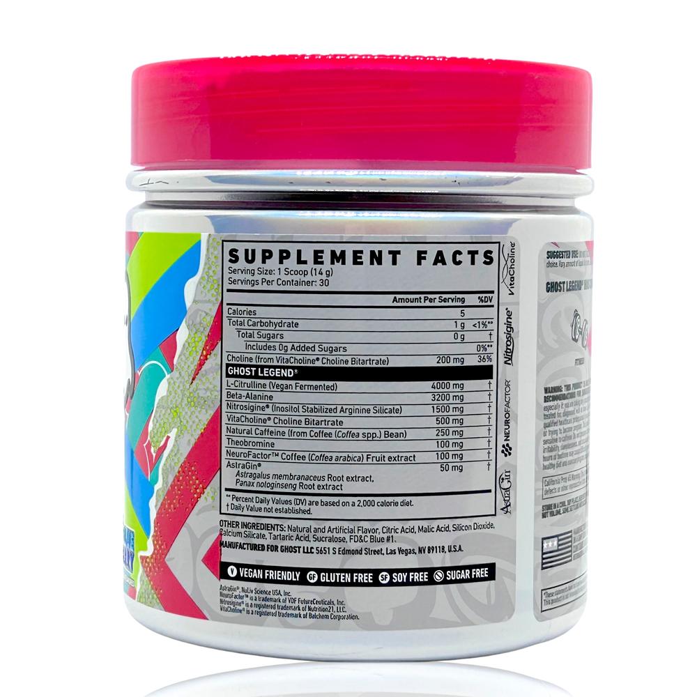 Foto 4 pulgar | Preentreno Legend Blue Raspberry 30 Serv Ghost