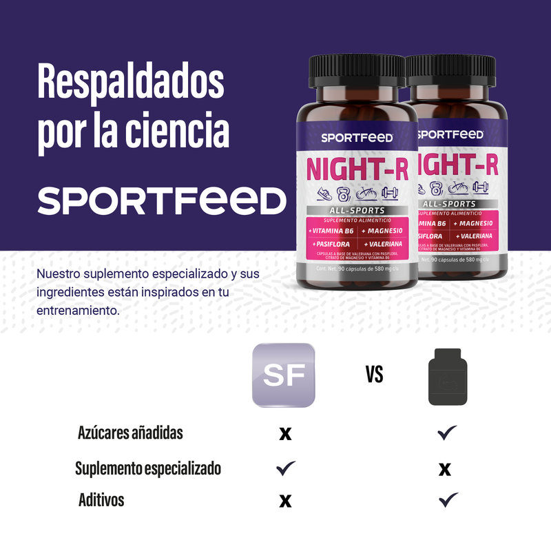 Foto 7 | Suplemento Alimenticio 2pack Night-r Sportfeed 180 Caps