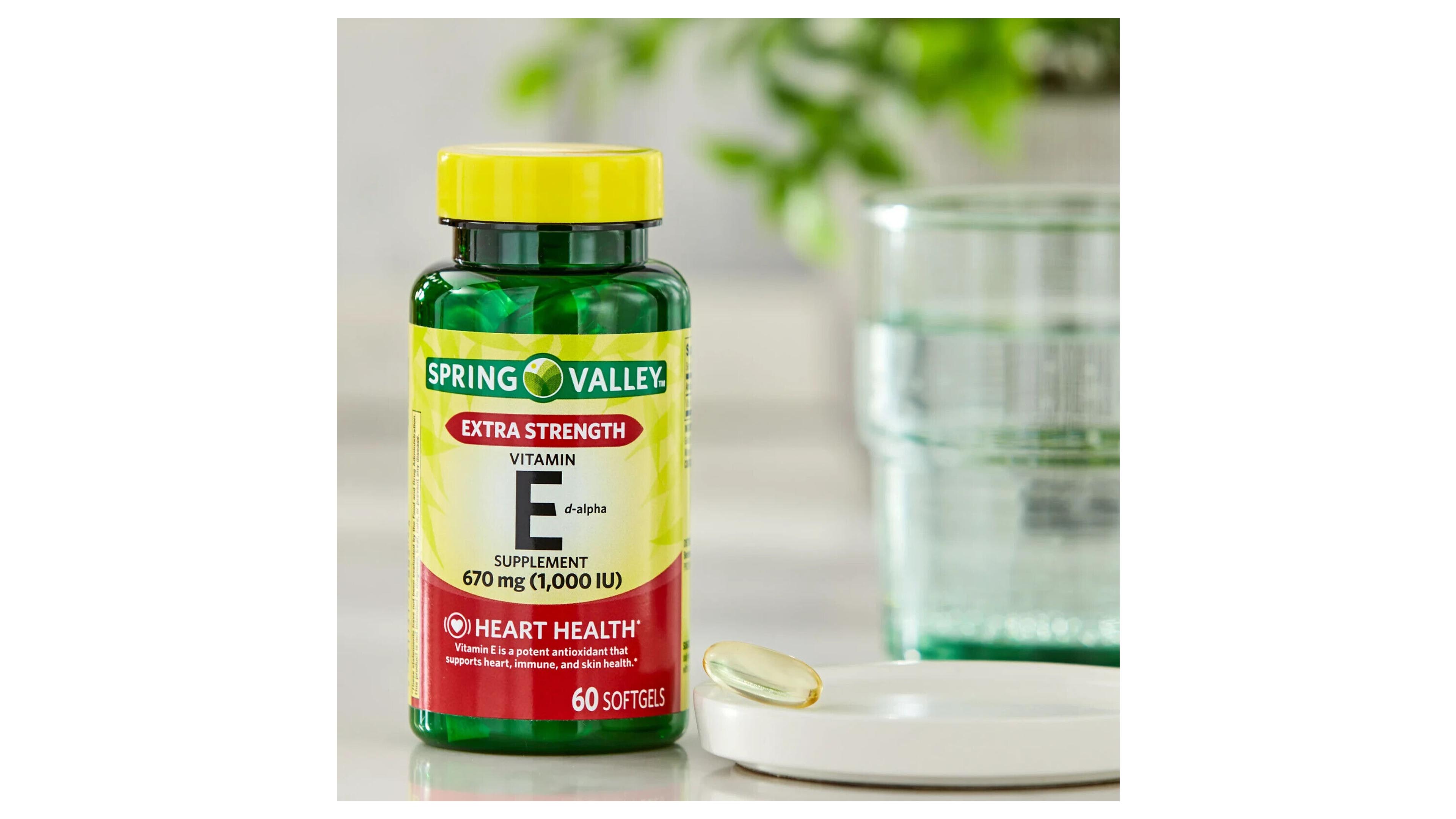 Foto 4 pulgar | Vitamina E D-alpha Spring Valley Extra Fuerte 670 Mg 1000 Iu 60 Capsulas