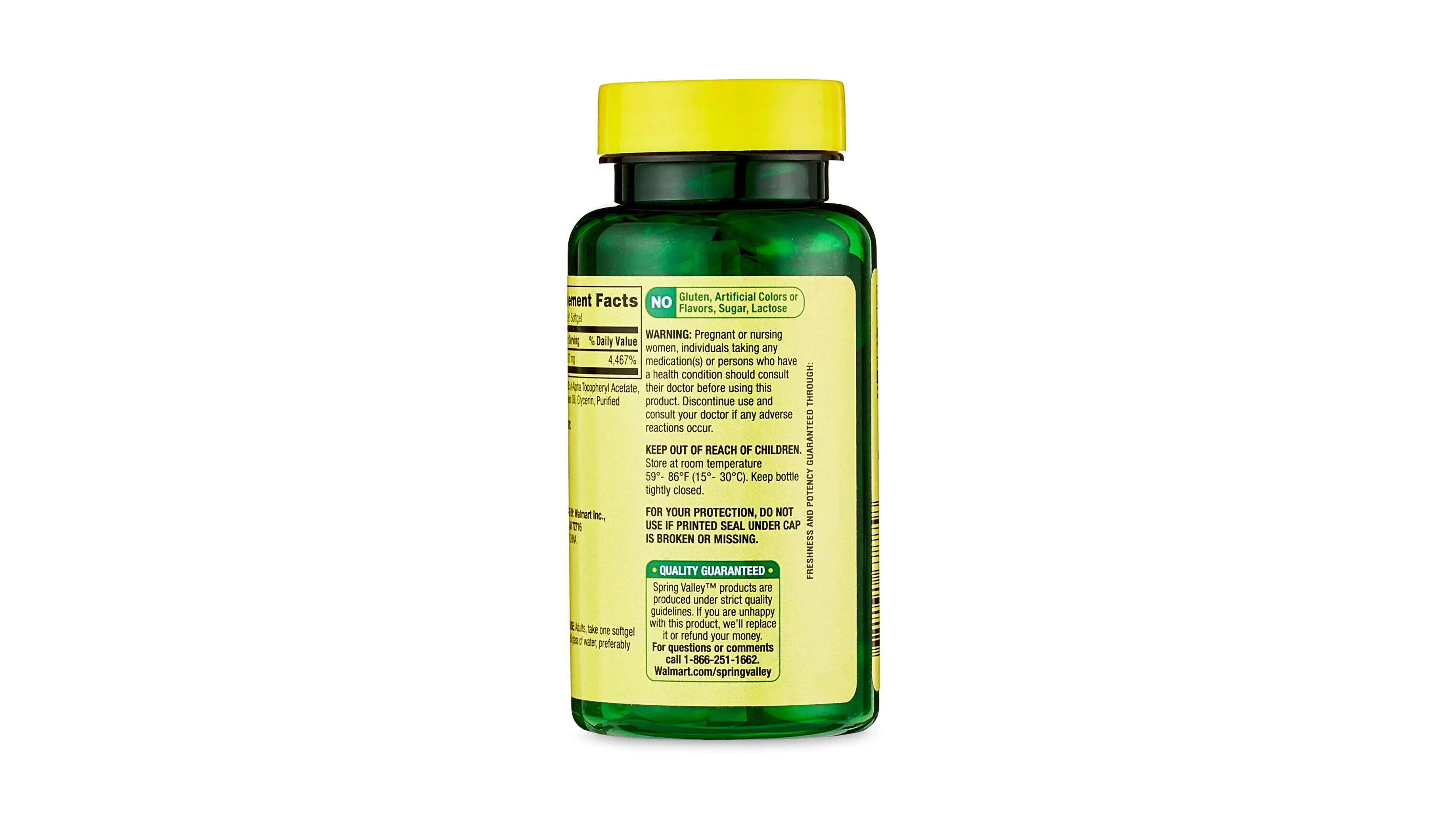 Foto 5 pulgar | Vitamina E D-alpha Spring Valley Extra Fuerte 670 Mg 1000 Iu 60 Capsulas