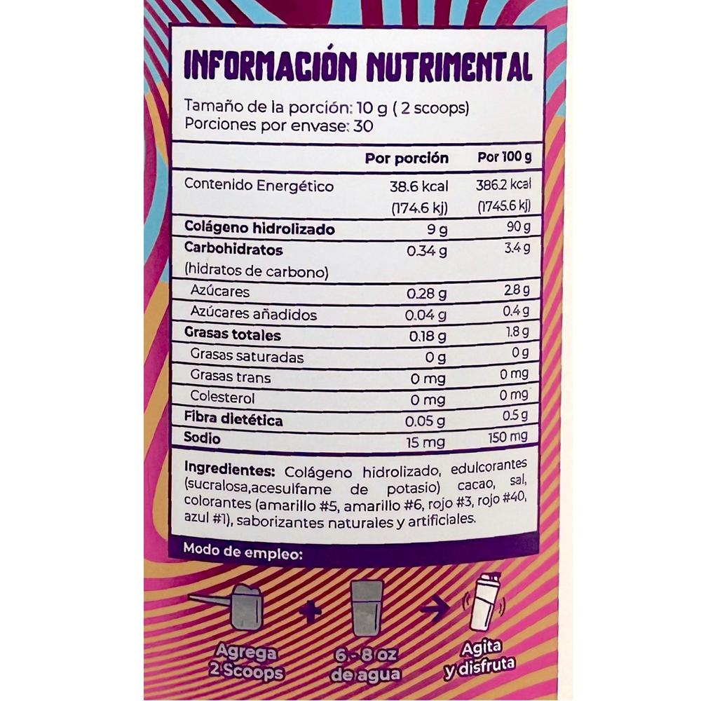 Foto 3 pulgar | Colágeno Hidrolizado Munchies Lab Pastel Arcoíris 300 Gr