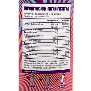 Foto 2 | Colágeno Hidrolizado Munchies Lab Pastel Arcoíris 300 Gr