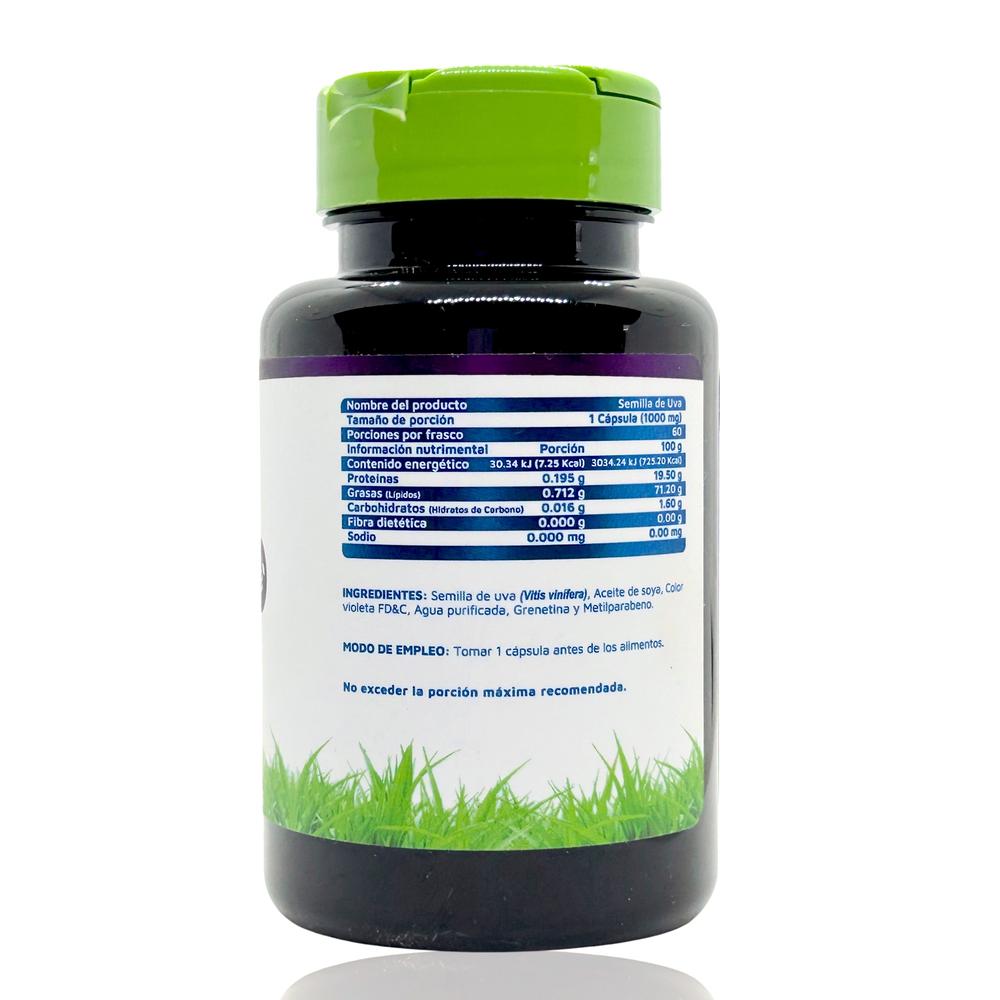Foto 3 | Suplemento Alimenticio Vidanat Semilla de Uva 60 Cápsulas