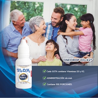 Foto 5 | Suplemento Alimenticio Vitamina Onedrop D3+k2 Frasco con 10 ML