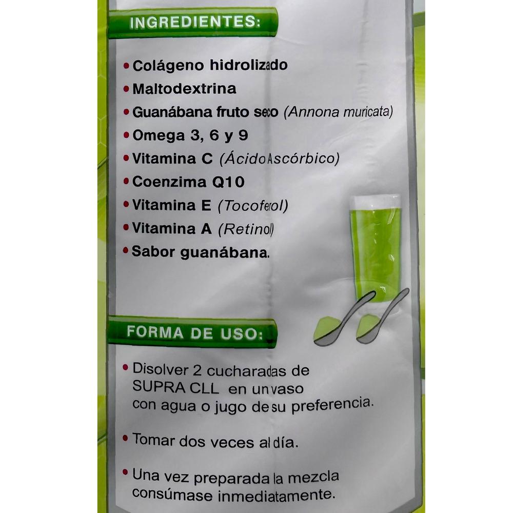 Foto 5 pulgar | Cll Colágeno Hidrolizado Supra Guanábana 1.1 Kg