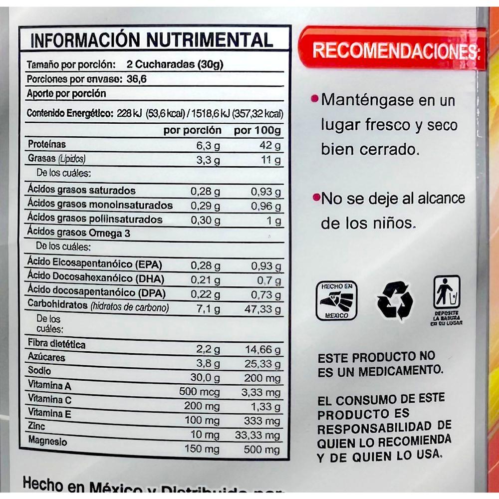 Foto 3 pulgar | Grenetina Hidrolizada Plus Supra Sabor Naranja 1.1 kg