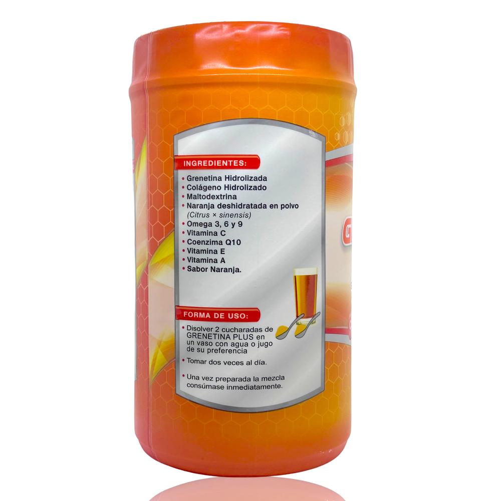 Foto 4 pulgar | Grenetina Hidrolizada Plus Supra Sabor Naranja 1.1 kg