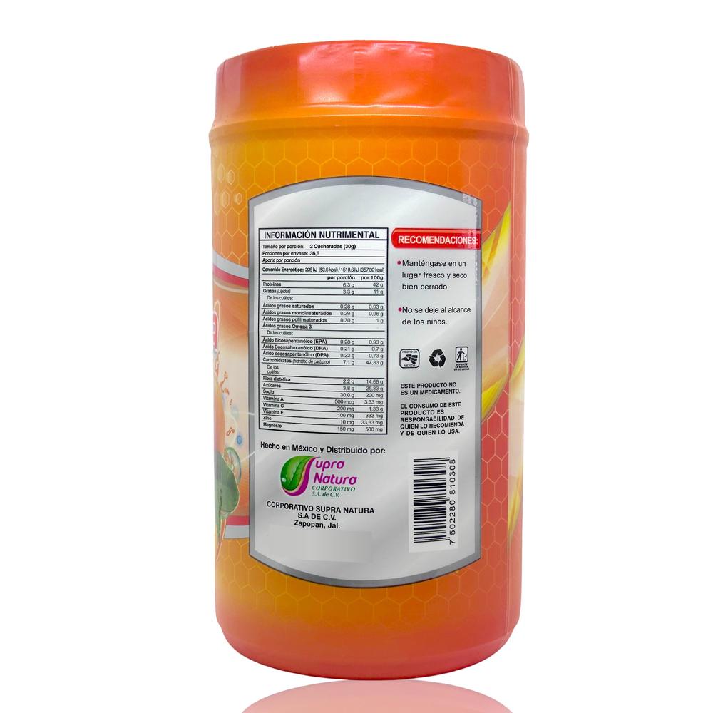 Foto 5 pulgar | Grenetina Hidrolizada Plus Supra Sabor Naranja 1.1 kg