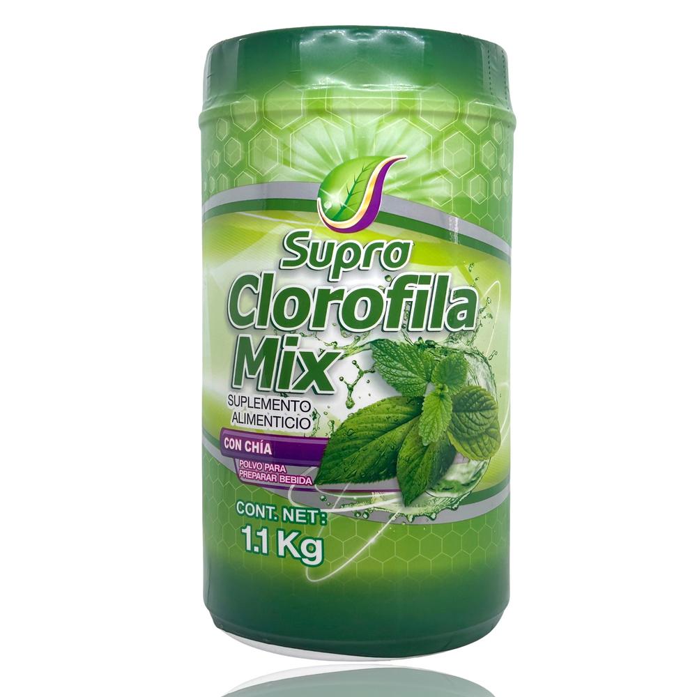 Foto 2 pulgar | Clorofila Mix con Chía Menta Supra 1.1 kg