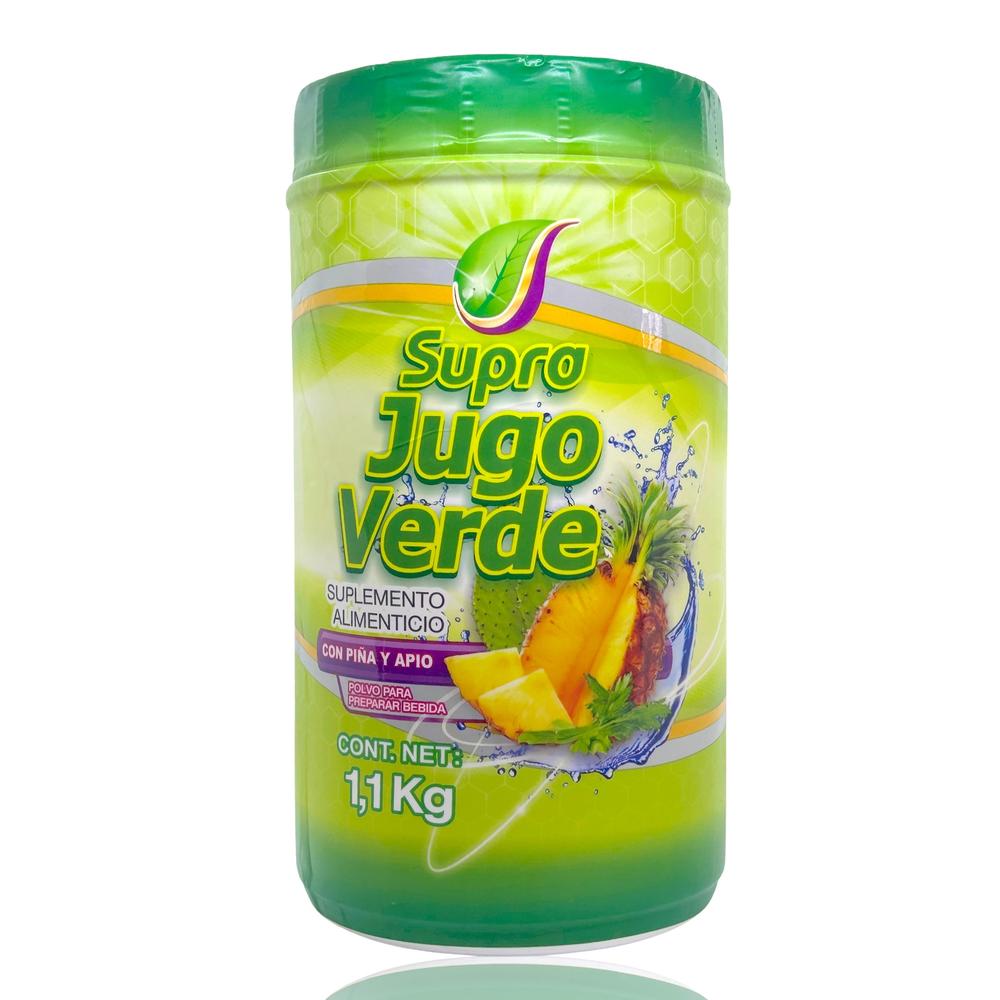 Foto 2 pulgar | Suplemento Alimenticio Supra Jugo Verde con Piña y Apio 1.1 KG