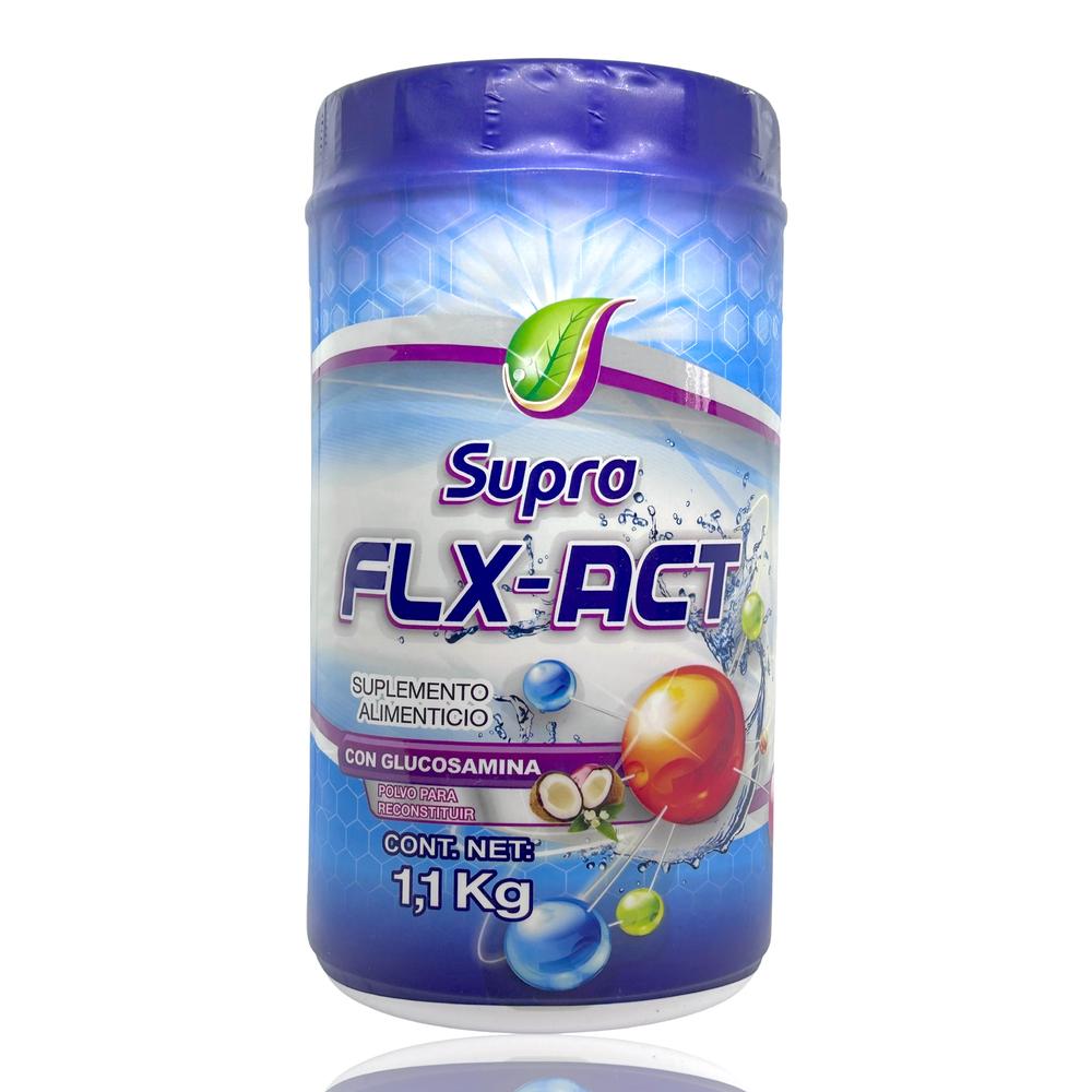 Foto 2 pulgar | Suplemento Alimenticio Supra FLX - ACT con Glucosamina Sabor Coco 1.1 KG
