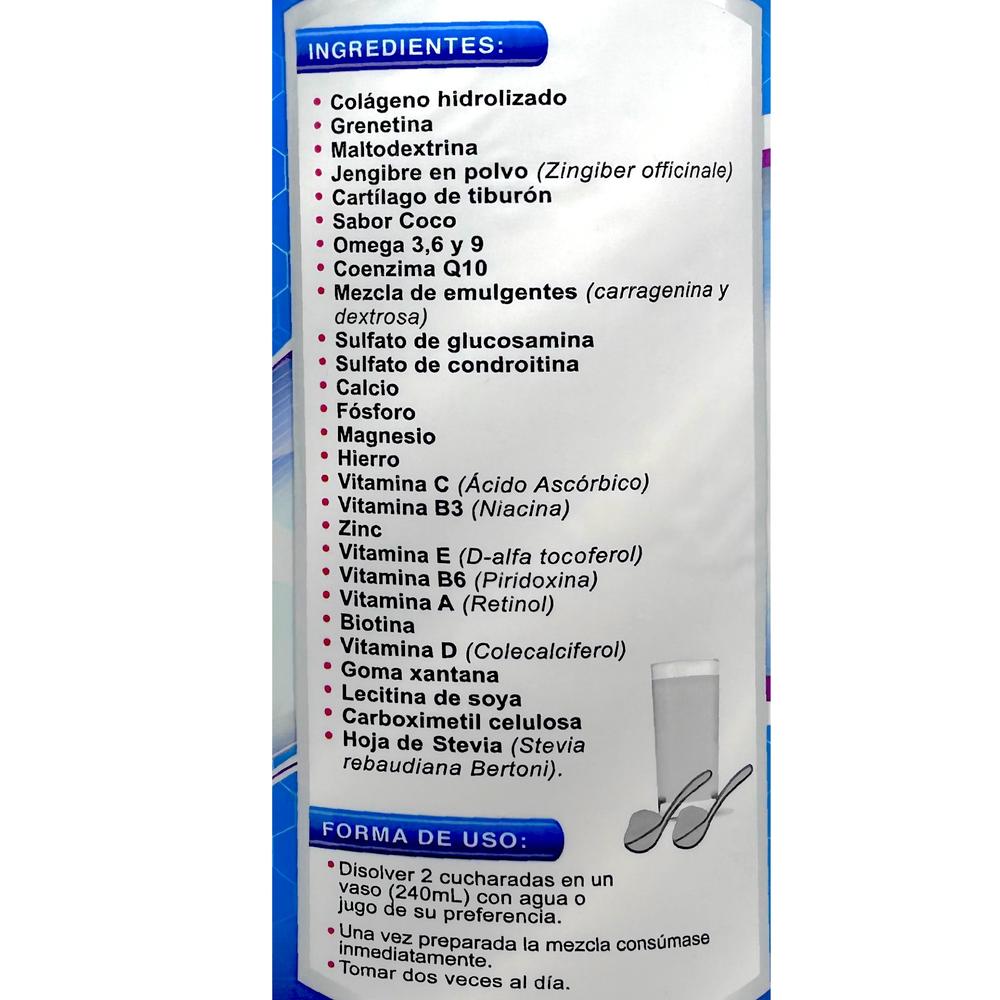 Foto 6 pulgar | Suplemento Alimenticio Supra FLX - ACT con Glucosamina Sabor Coco 1.1 KG
