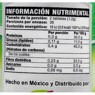 Foto 2 | Suplemento Alimenticio Supra Spiru Tabs Spirulina y Clorofila 72 Tabletas 500 MG