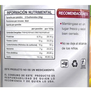 Foto 2 | Suplemento Alimenticio Supra Fibra Prebiótica Sabor Jamaica 1.1 KG