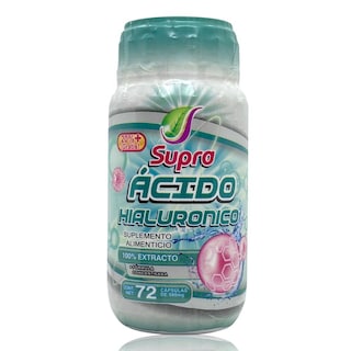 Foto 1 | Suplemento Alimenticio Supra Ácido Hialurónico 72 Cápsulas de 500 MG