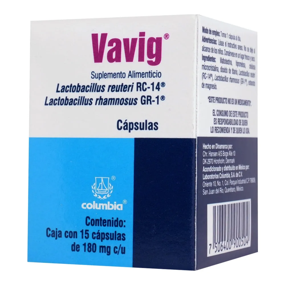 Suplemento Alimenticio Vavig 180 MG 15 Cápsulas