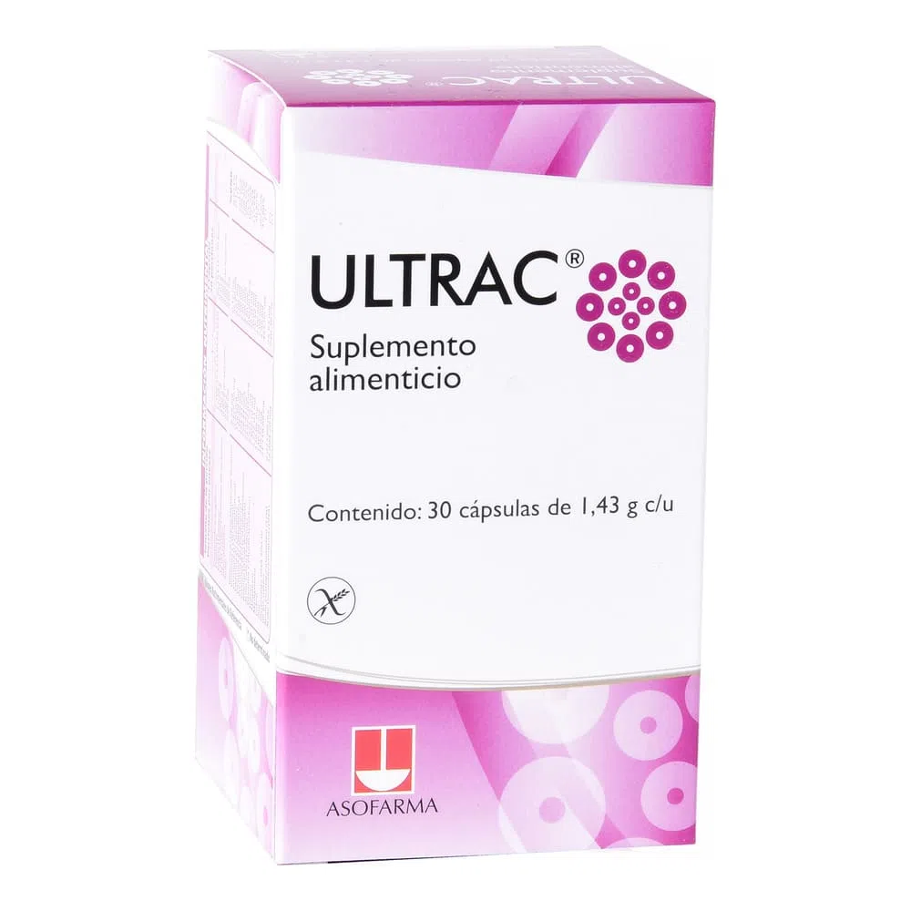 Suplemento Alimenticio Ultrac 1.43 G 30 Cápsulas