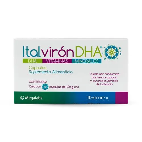 Suplemento Alimenticio Italviron Dha 30 Cápsulas