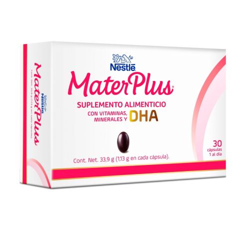 Foto 2 pulgar | Vitaminas y Minerales Nestlé Materplus Dha Omega 3 30 Cápsulas