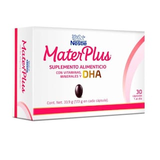 Foto 1 | Vitaminas y Minerales Nestlé Materplus Dha Omega 3 30 Cápsulas