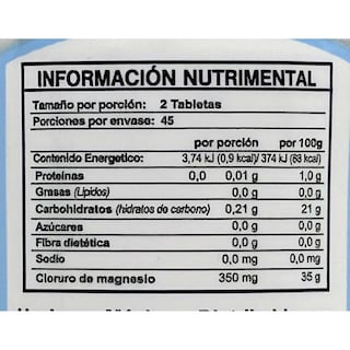 Foto 2 | Cloruro de Magnesio Supra 90 Tabletas 500 Mg