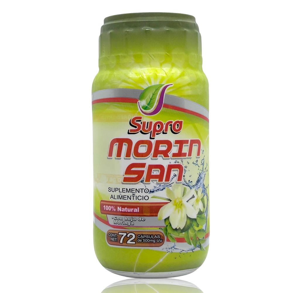 Suplemento Alimenticio Morin San con Hoja de Moringa 72 Caps 500 Mg