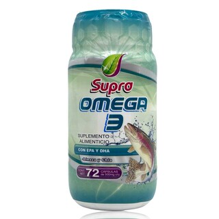 Foto 1 | Omega 3 Con Epa y Dha Supra72 Cápsulas 500 Mg